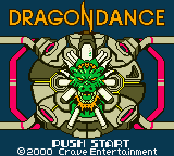 Dragon Dance title screen for GameBoy Color